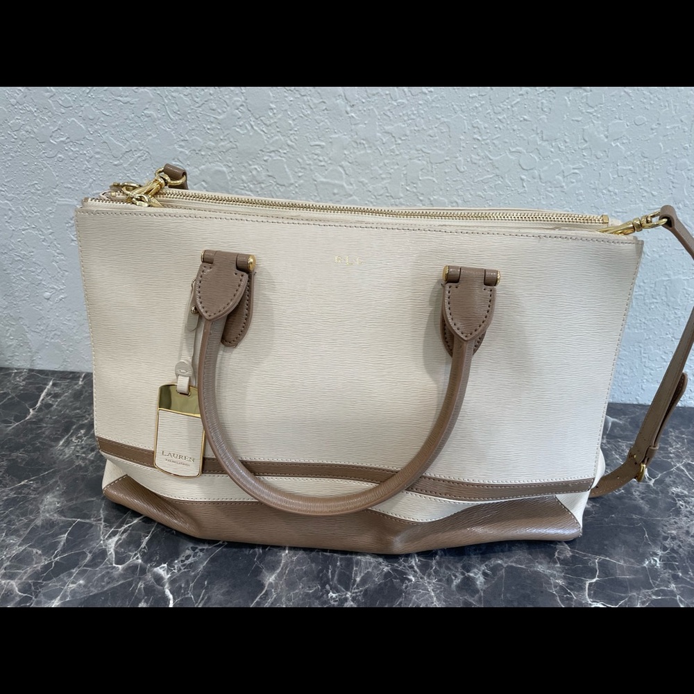 Ralph Lauren double zip Satchel Newbury